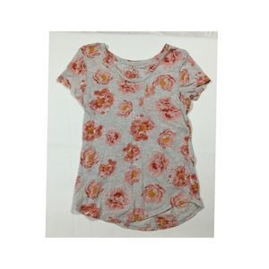 Loft Short Sleeve Rounded Hem Extra Small Tee